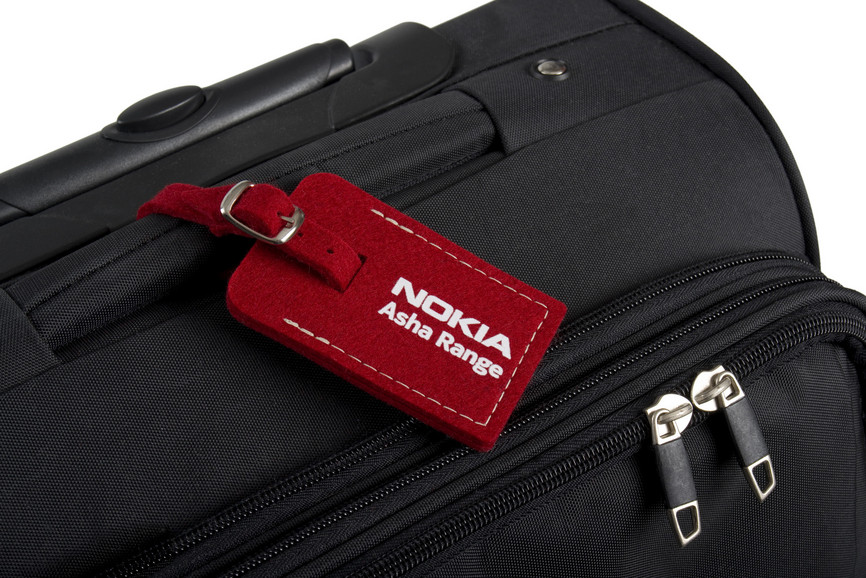 Filz-Kofferanhängerr in rot für Nokia