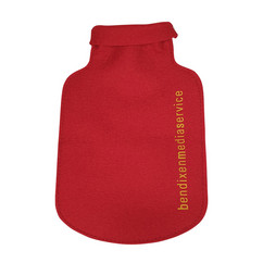 Werbe-Wärmflasche aus hochwertigem Naturwollfilz